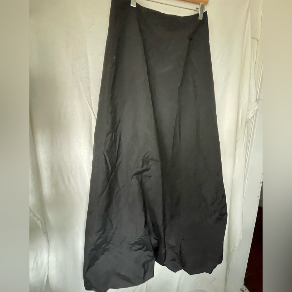 New Sinequanone Black Satin Taffeta  Bubble Ballroom Made in France Size 42 US10
